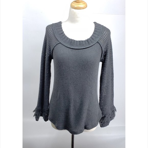 Altar'd State Tops - Altar'd State Dreamin' In Thermal Fringe Cuff